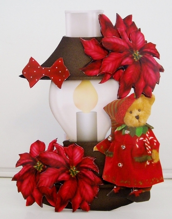 Antique Lamp & Poinsettias Mini Kit by Pam Stubley