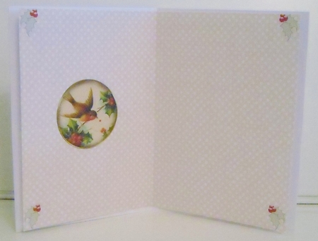 Christmas Red Robin Insert 1 by Pam Stubley