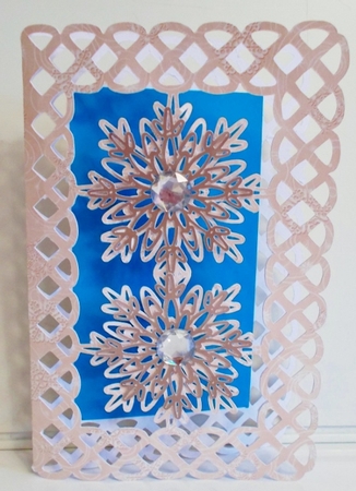 Frozen Snowflake Card Only by Pam Stubley