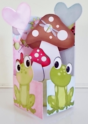 Pop Out Box Card Frogely by Pam Stubley