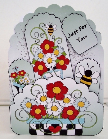 Flower Pocket Tags by Pam Stubley