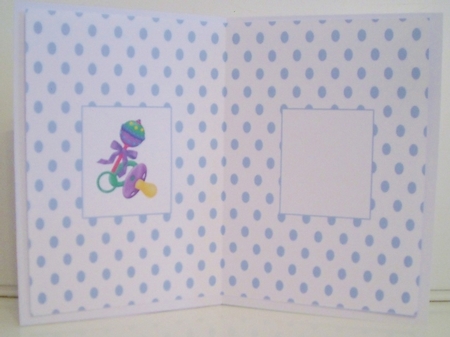 Baby Blue Blank Insert 3 by Pam Stubley