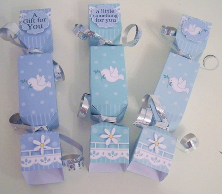 3D Doves Cracker Gift Favour Boxes by Pam Stubley