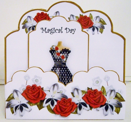 Blk Red Dotty Magical Day Ink Saver Fashion Tag Mini Kit by Pam Stubley