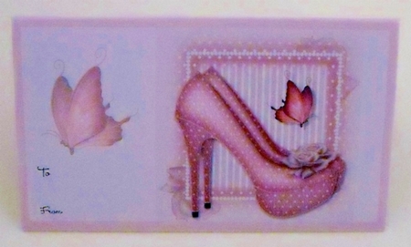 Pink Shoes Money Wallet by Pam Stubley
