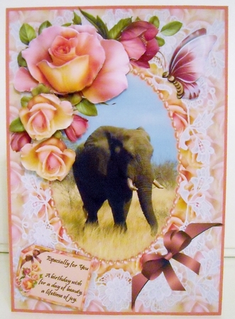 Elephant Lace and Roses by Pam Stubley