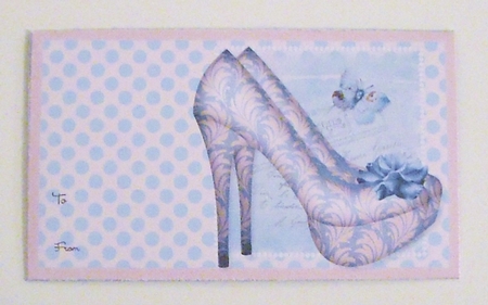 Misty Morning Shoes Money Wallet by Pam Stubley