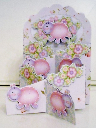 Cascade Card - Cute Bugs by Pam Stubley