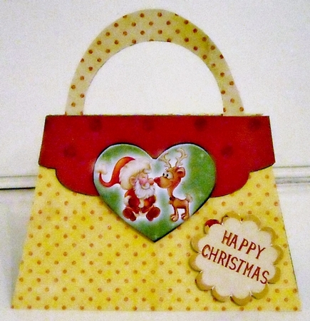 Project Kit -xmas Purse Card with Matching Envelope #2 by Pam Stubley