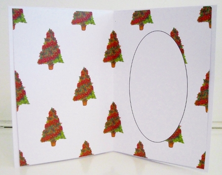 Christmas Tree with Poinsettias Insert by Pam Stubley