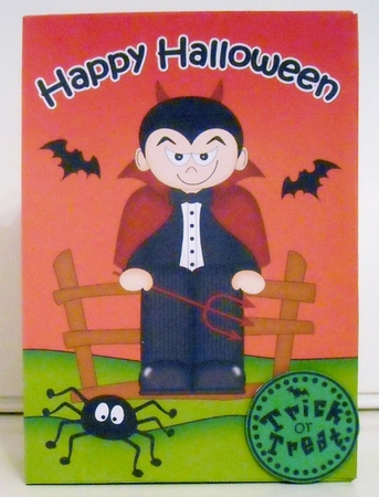 3D Little Halloween Devil Lucifer Gift Bag Mini Kit by Pam Stubley