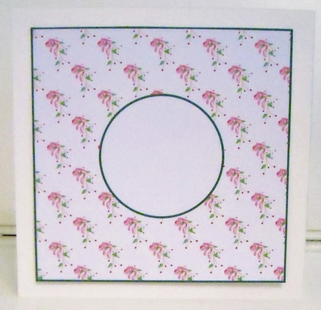 Christmas Bows with Berries Insert 8x8 by Pam Stubley