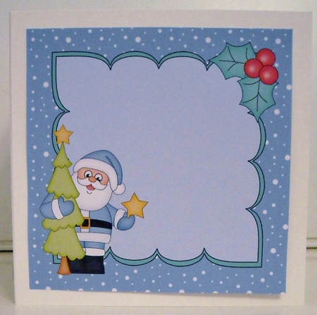8 x 8 Christmas Santa's Tree Insert by Pam Stubley
