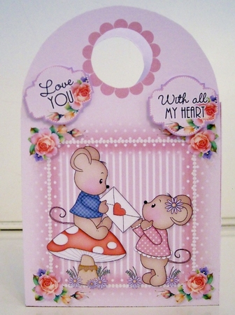 Valentine Mice Large Gift Bag by Pam Stubley