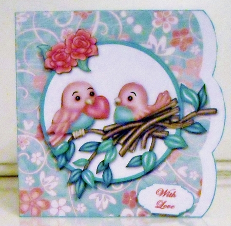 Loving Birds Double Scalloped Edge Card Kit Featured Gallery Photo