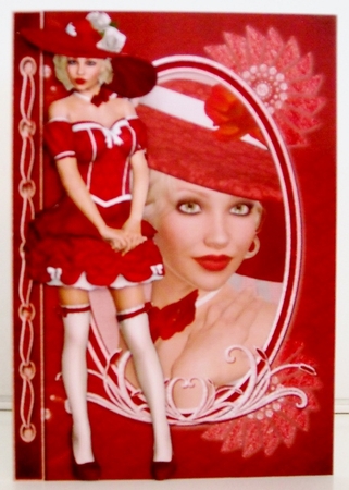 Show Girl Fashion Reflections Decoupage by Pam Stubley
