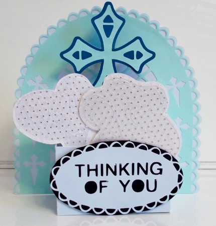 3D Box Lilies & Cross by Pam Stubley