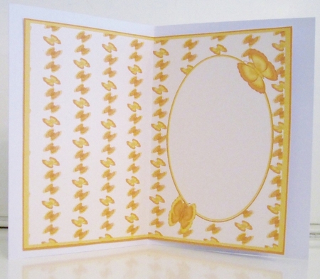 Beautiful Golden Butterflies Insert by Pam Stubley