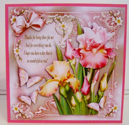 Vintage Iris Bouquet for All Occasion Mini Kit by Pam Stubley