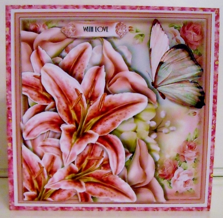 The Lily Posie Card Front Kit by Pam Stubley