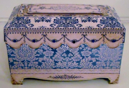 Shabby Chic French Jewellery Chest - Blue by Pam Stubley