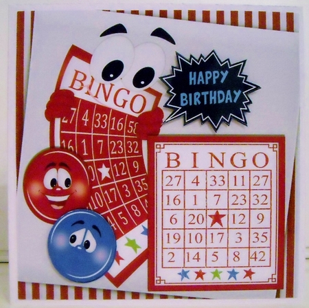Toony Bingo Board 8x8 by Pam Stubley