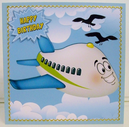 All Aboard the Passenger Toony Plane 8x8 by Pam Stubley