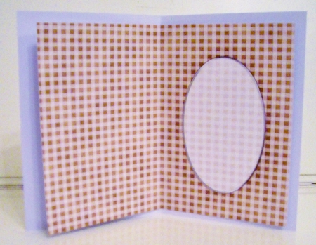 Men's Gingham Card Front or Insert by Pam Stubley
