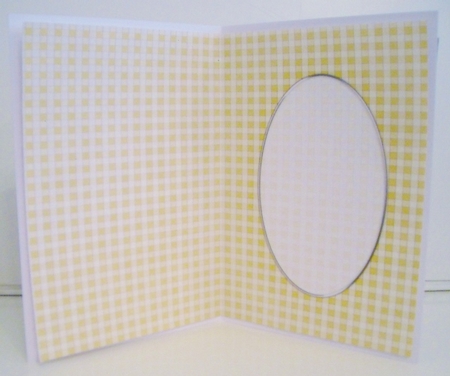 Men's Gingham Card Front or Insert by Pam Stubley