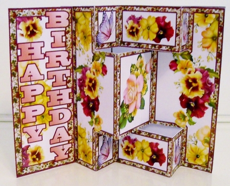 Shutter Surprise kit- Rose & pansy bouquet by Pam Stubley