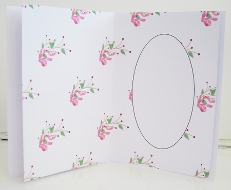 Christmas Bow with Berries Insert Landscape by Pam Stubley