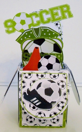 3D Pop up Box Football by Pam Stubley