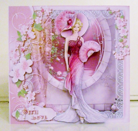 Elegant Fashion Ladies, Pink Moonlight Sparkle Mini Kit  by Pam Stubley