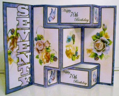 Shutter Surprise kit- Seventy Birthday (Roses) by Pam Stubley