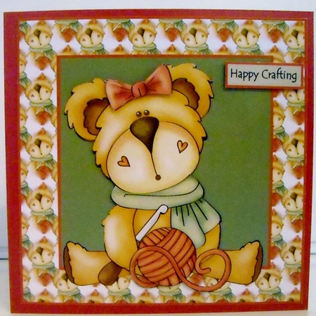 crochet bear by Pam Stubley