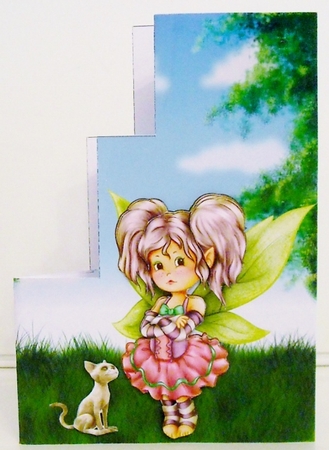 Stepping Card Sulking Fairy by Pam Stubley