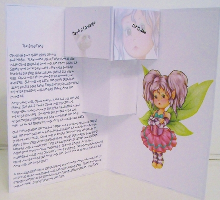 Stepping Card Sulking Fairy by Pam Stubley