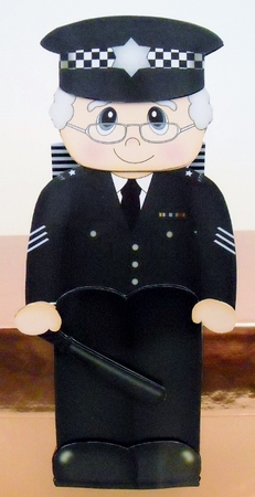 3D On the Shelf Card Kit - Police Seargent Bernardo is On the Beat by Pam Stubley