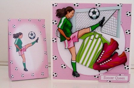 7x7 football/soccer queen mini kit by Pam Stubley