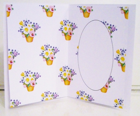 Pot of Spring Flowers Insert by Pam Stubley