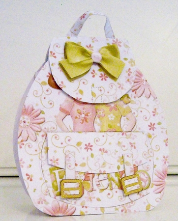 Buds n blossoms friends summer back pack gift bag by Pam Stubley