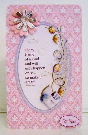 Advice From A Teenager Card Topper by Pam Stubley