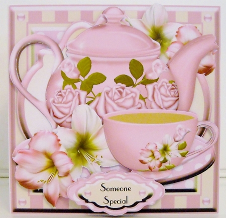 Vintage China Tea Set - Roses & Amaryllis by Pam Stubley