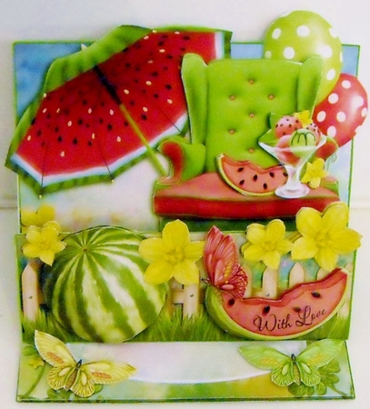 Summertime Watermelon Double Easel  by Pam Stubley