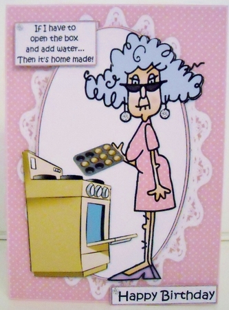 Stella about home baking quick card by Pam Stubley