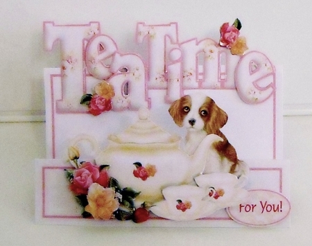 WORDS & PICTURES STEPPER KIT - Tea Time by Pam Stubley