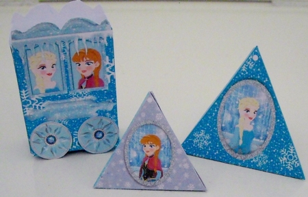 Snowflake Princess Party - Novelty Favour Boxes Set 2 by Pam Stubley