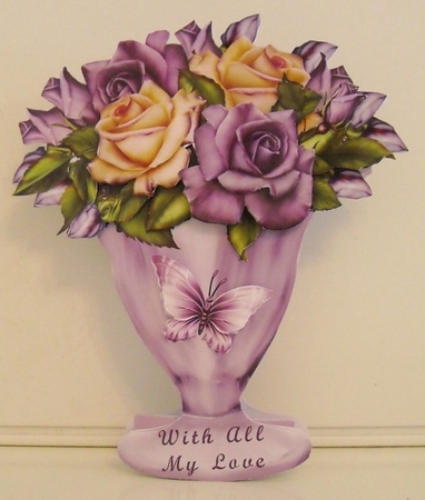 Floral Rose Pot Card Mini Kit by Pam Stubley