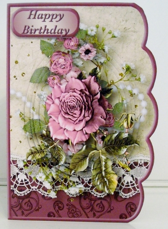 Vintage Memories - Scallop Edged Card Mini Kit by Pam Stubley