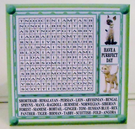 WORDSEARCH CATS by Pam Stubley
